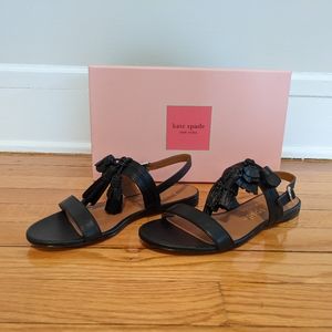 Kate Spade Black Leather Sandals